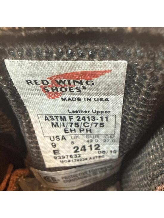 Red Wing 2412 Safety Boots — Size 9 E — Gore‑Tex — Steel Toe — NEW (No Box) main image 5